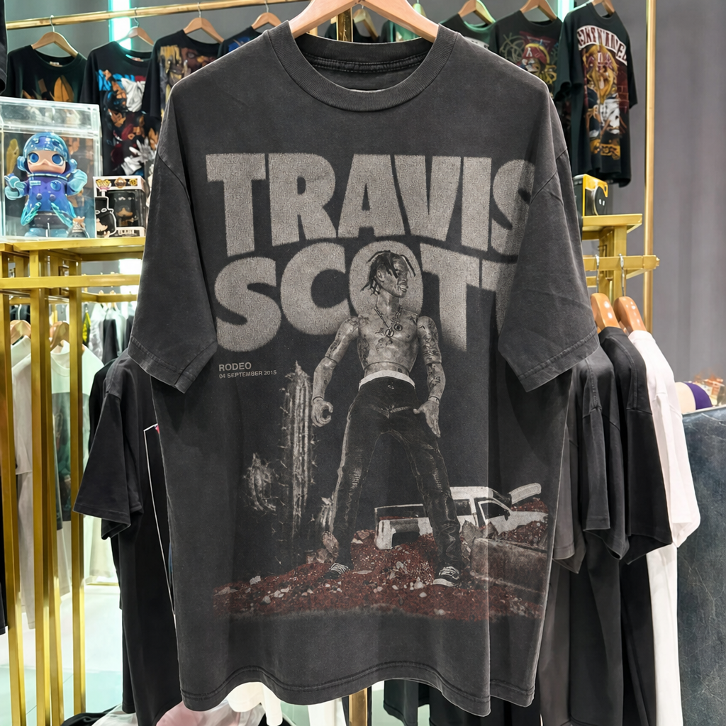Travis Scott 'Rodeo' Washed Black T-Shirt